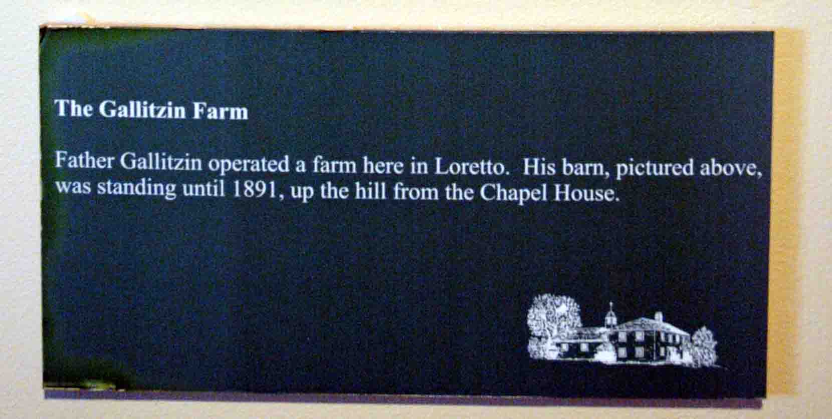 The Gallitzin Farm Servant of God Demetrius A. Gallitzin (Prince